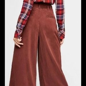 Free People Rust Wide-Leg Pants $170